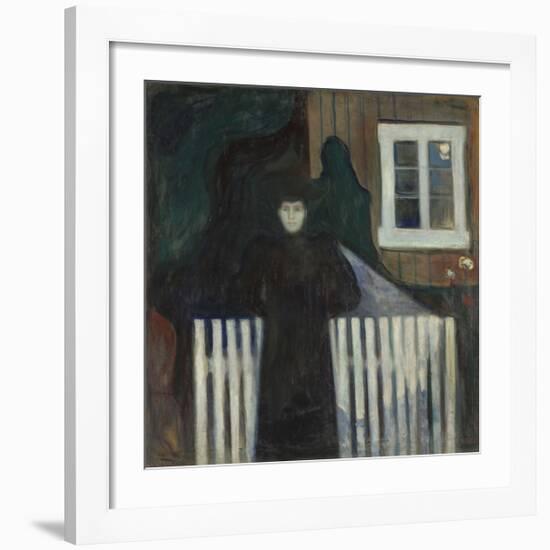 Moonlight Portrait-Edvard Munch-Framed Premium Giclee Print