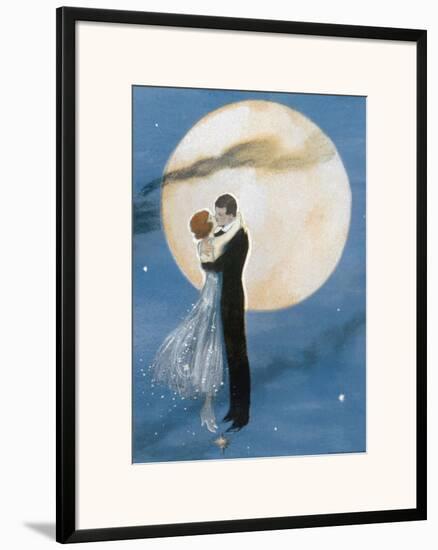 Moonlight Romance-Howard Elcock-Framed Art Print