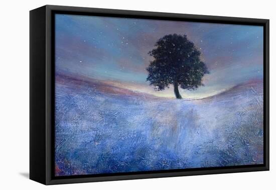 Moonlight Sapphire - Sycamore Gap-Jennifer Taylor-Framed Stretched Canvas