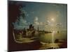 Moonlight Scene, Southampton, 1820-Sebastian Pether-Mounted Giclee Print