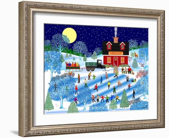 Moonlight Skate-Mark Frost-Framed Giclee Print