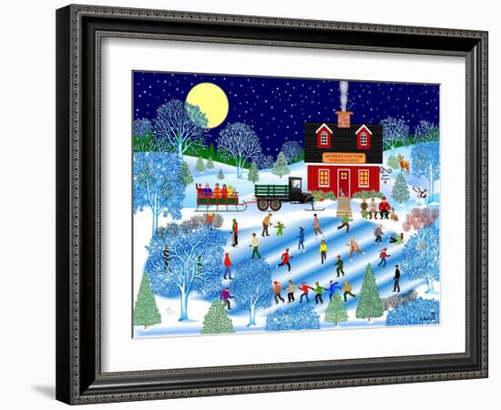 Moonlight Skate-Mark Frost-Framed Giclee Print