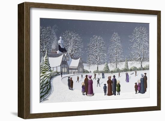 Moonlight Skating-Peter Szumowski-Framed Giclee Print