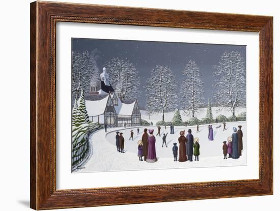 Moonlight Skating-Peter Szumowski-Framed Giclee Print