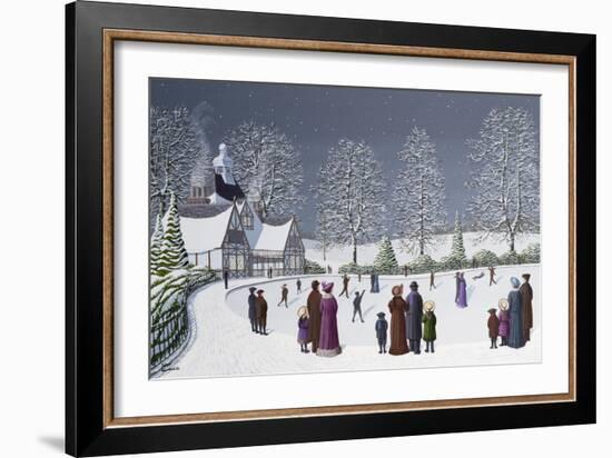 Moonlight Skating-Peter Szumowski-Framed Giclee Print