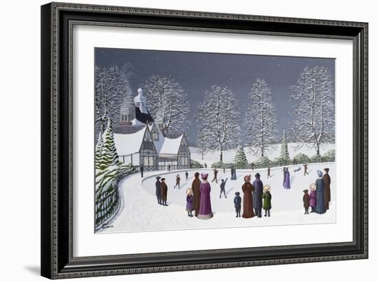 Moonlight Skating-Peter Szumowski-Framed Giclee Print