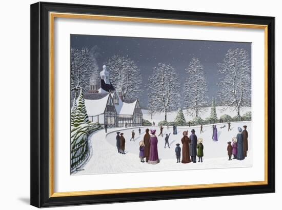 Moonlight Skating-Peter Szumowski-Framed Giclee Print