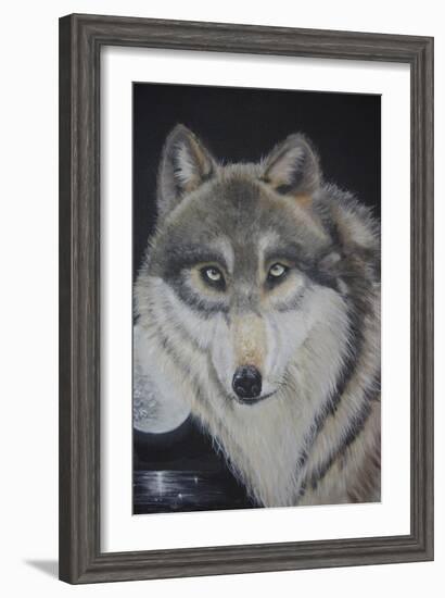 Moonlight Wolf-Sue Clyne-Framed Giclee Print