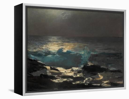 Moonlight, Wood Island Light, 1894-Winslow Homer-Framed Premier Image Canvas