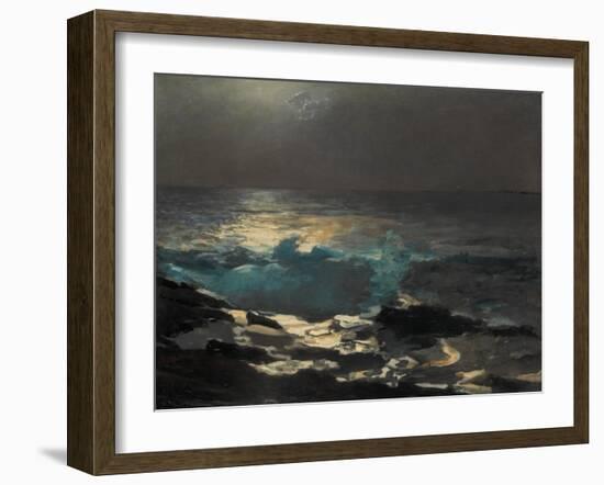 Moonlight, Wood Island Light, 1894-Winslow Homer-Framed Giclee Print