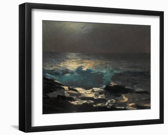 Moonlight, Wood Island Light, 1894-Winslow Homer-Framed Giclee Print