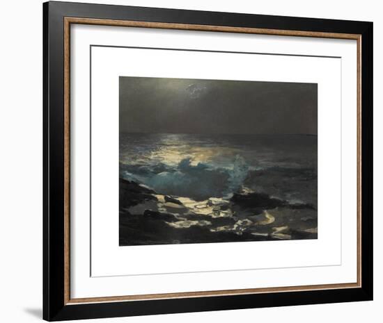 Moonlight, Wood Island Light-Winslow Homer-Framed Premium Giclee Print