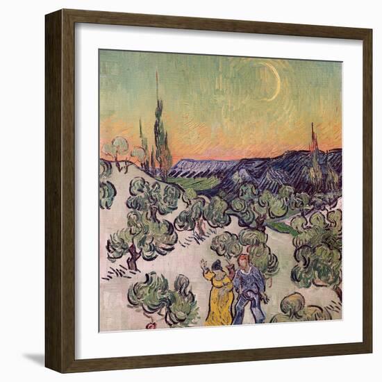 Moonlit Landscape, c.1889-Vincent van Gogh-Framed Giclee Print