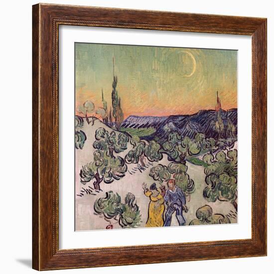 Moonlit Landscape, c.1889-Vincent van Gogh-Framed Giclee Print