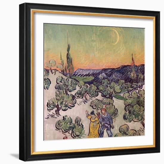 Moonlit Landscape, c.1889-Vincent van Gogh-Framed Giclee Print