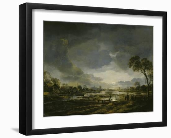 Moonlit Landscape-Aert van der Neer-Framed Giclee Print