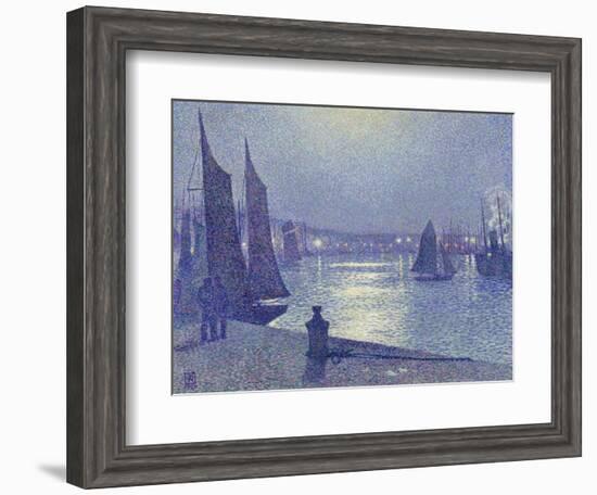 Moonlit Night, Boulogne-Sur-Mer-Theo van Rysselberghe-Framed Giclee Print