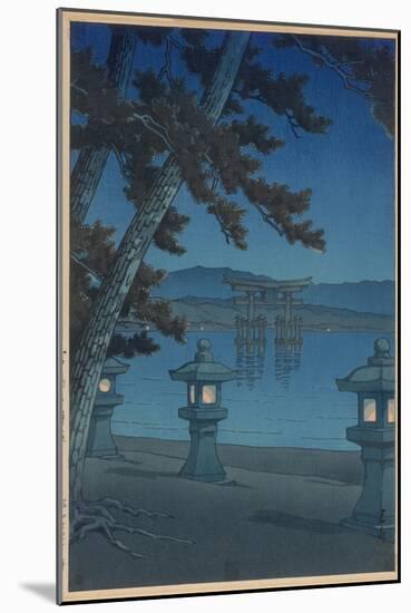 Moonlit Night in Miyajima-Kawase Hasui-Mounted Giclee Print