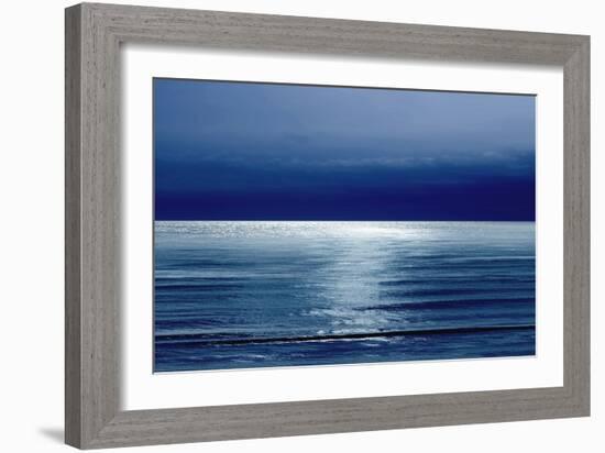 Moonlit Ocean Blue I-Maggie Olsen-Framed Art Print