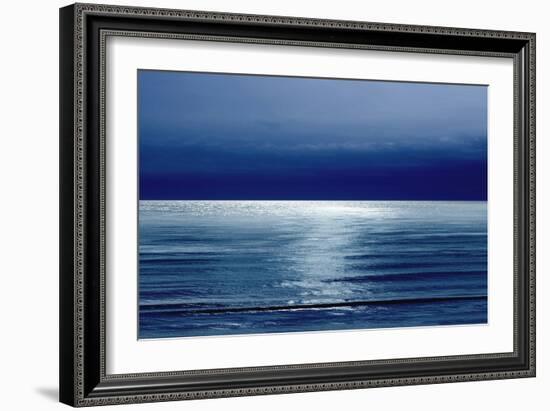 Moonlit Ocean Blue I-Maggie Olsen-Framed Art Print