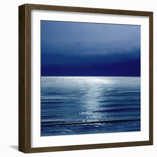 Moonlit Ocean Blue II-Maggie Olsen-Framed Art Print