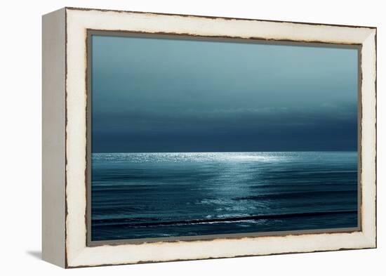 Moonlit Ocean Teal I-Maggie Olsen-Framed Stretched Canvas