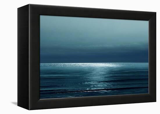 Moonlit Ocean Teal I-Maggie Olsen-Framed Stretched Canvas