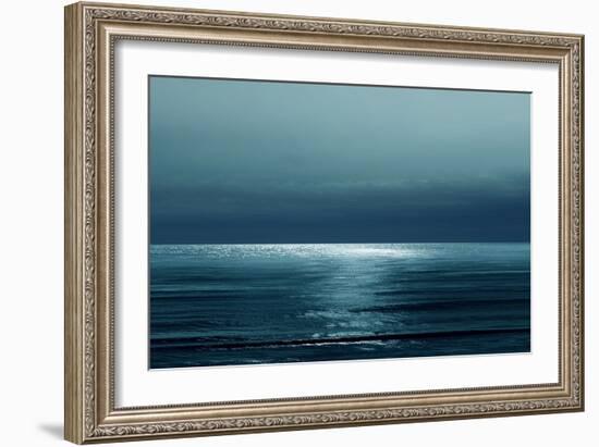 Moonlit Ocean Teal I-Maggie Olsen-Framed Art Print