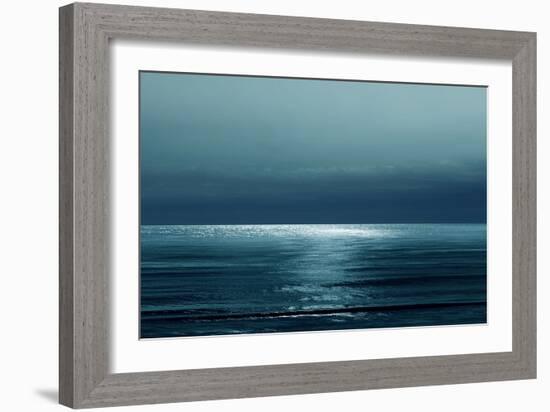 Moonlit Ocean Teal I-Maggie Olsen-Framed Art Print