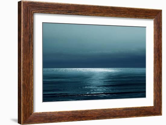 Moonlit Ocean Teal I-Maggie Olsen-Framed Art Print