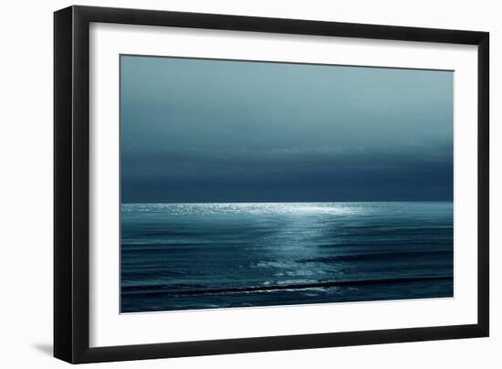 Moonlit Ocean Teal I-Maggie Olsen-Framed Art Print