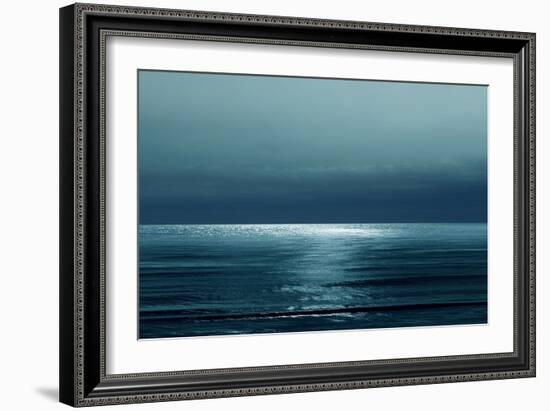 Moonlit Ocean Teal I-Maggie Olsen-Framed Art Print