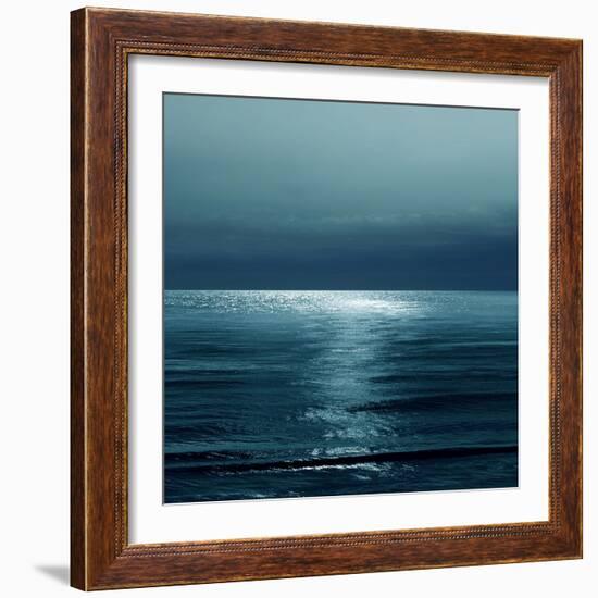 Moonlit Ocean Teal II-Maggie Olsen-Framed Art Print