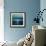 Moonlit Ocean Teal II-Maggie Olsen-Framed Art Print displayed on a wall