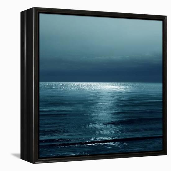 Moonlit Ocean Teal II-Maggie Olsen-Framed Stretched Canvas