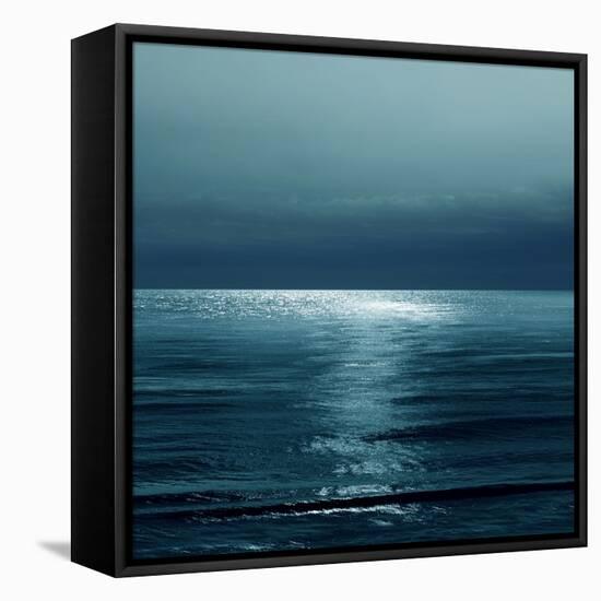 Moonlit Ocean Teal II-Maggie Olsen-Framed Stretched Canvas