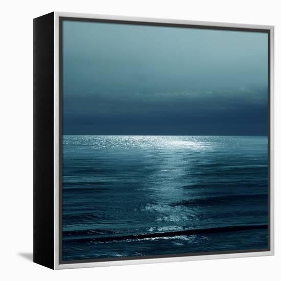 Moonlit Ocean Teal II-Maggie Olsen-Framed Stretched Canvas