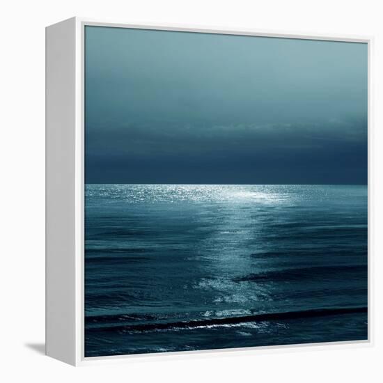 Moonlit Ocean Teal II-Maggie Olsen-Framed Stretched Canvas