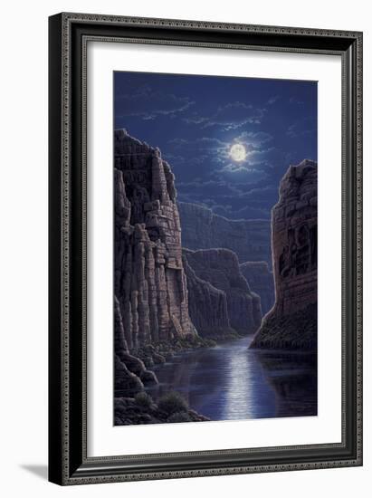 Moonlit Pass-R.W. Hedge-Framed Giclee Print