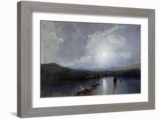 Moonlit River-William Trost Richards-Framed Giclee Print