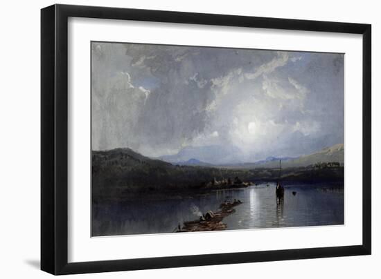 Moonlit River-William Trost Richards-Framed Giclee Print