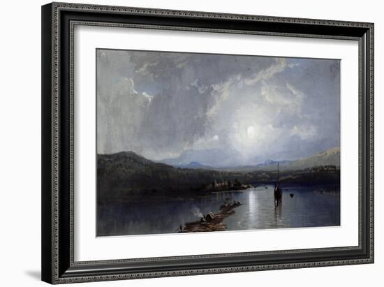 Moonlit River-William Trost Richards-Framed Giclee Print