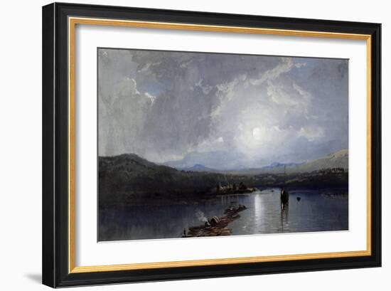 Moonlit River-William Trost Richards-Framed Giclee Print