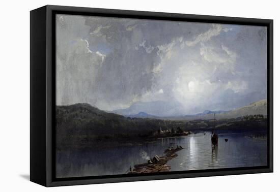 Moonlit River-William Trost Richards-Framed Premier Image Canvas