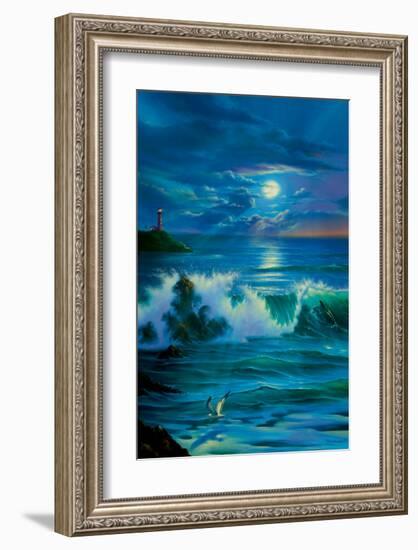 Moonlit Romance-Jim Warren-Framed Premium Giclee Print