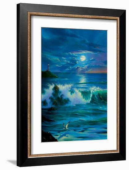 Moonlit Romance-Jim Warren-Framed Premium Giclee Print