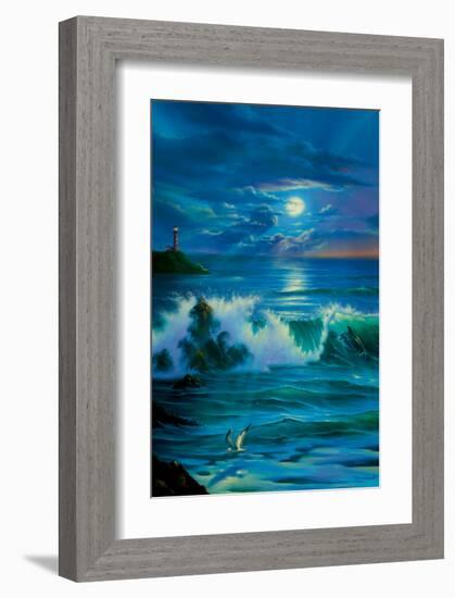 Moonlit Romance-Jim Warren-Framed Premium Giclee Print