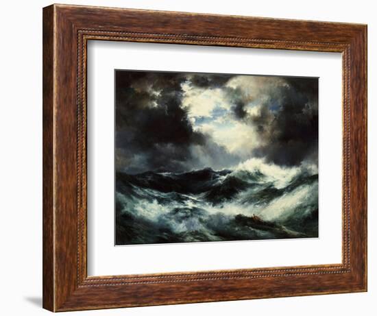 Moonlit Shipwreck at Sea Thomas Moran (1837-1926), 1901-Thomas Moran-Framed Giclee Print