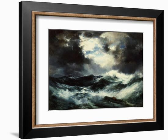 Moonlit Shipwreck at Sea Thomas Moran (1837-1926), 1901-Thomas Moran-Framed Giclee Print