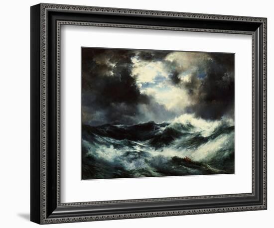 Moonlit Shipwreck at Sea Thomas Moran (1837-1926), 1901-Thomas Moran-Framed Giclee Print